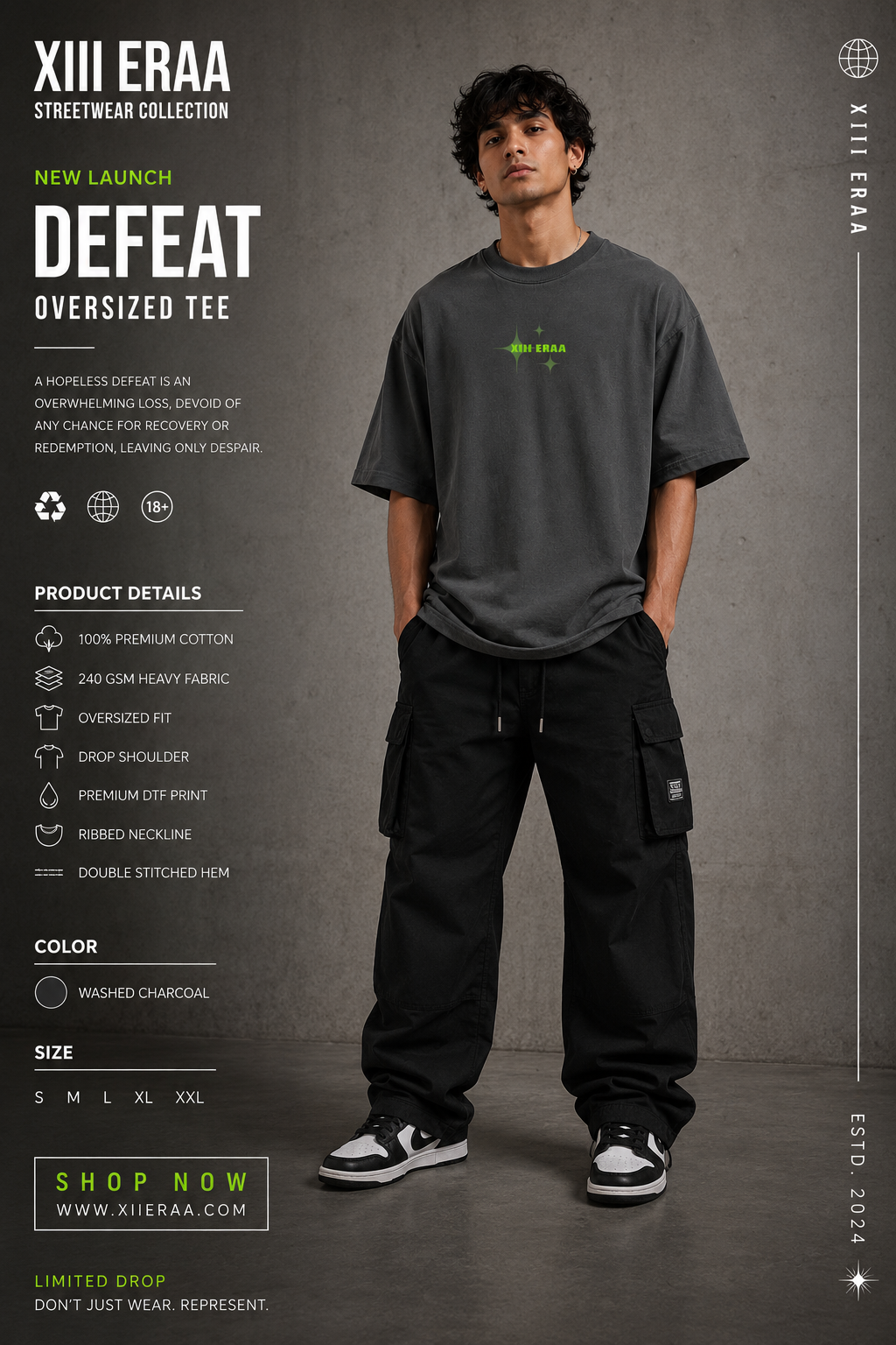 DEFEAT: Fallen Angel Oversized Tee