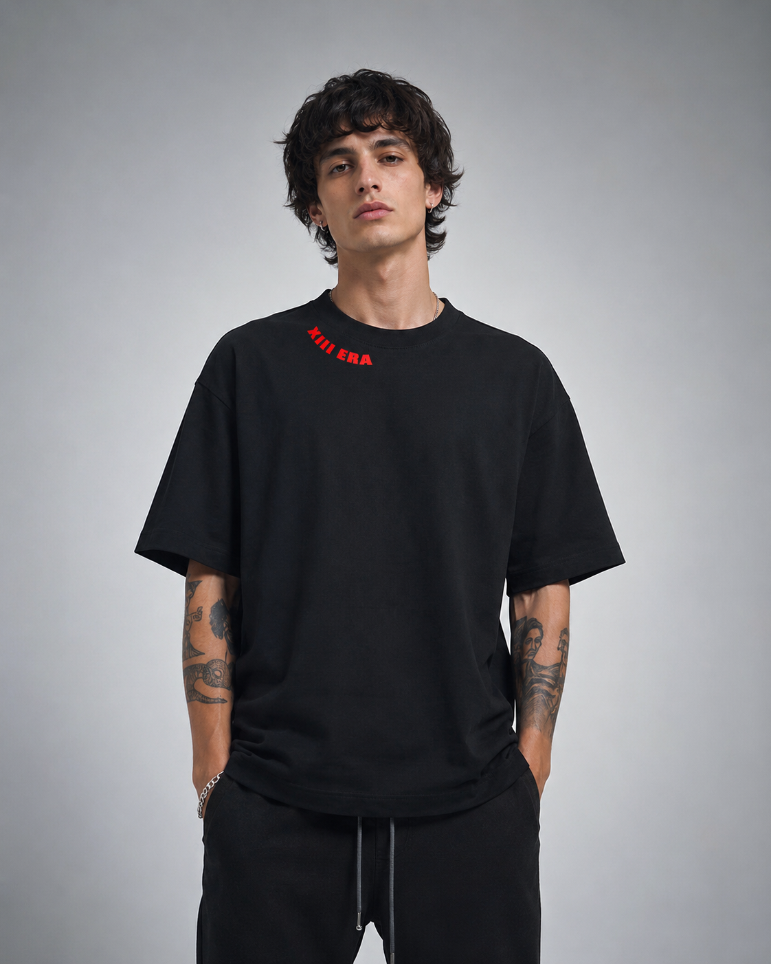 AEGIS: Crimson Oversized Tee