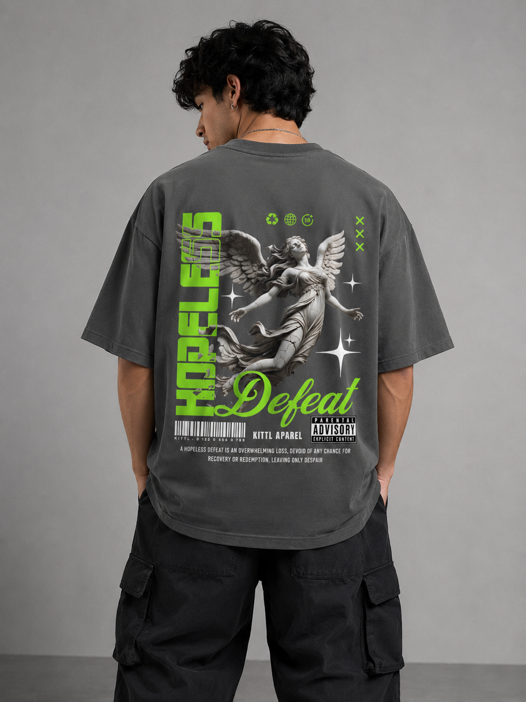DEFEAT: Fallen Angel Oversized Tee