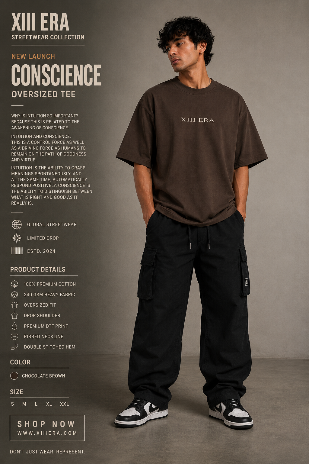 CONSCIENCE Oversized Tee