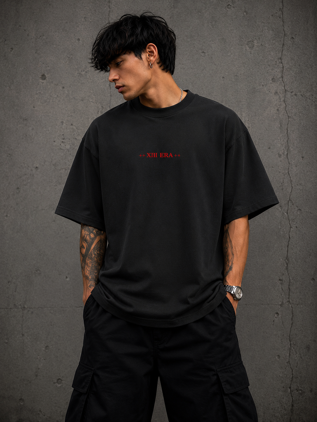XIII ERA – RED EYES Unisex Oversized Classic T-Shirt
