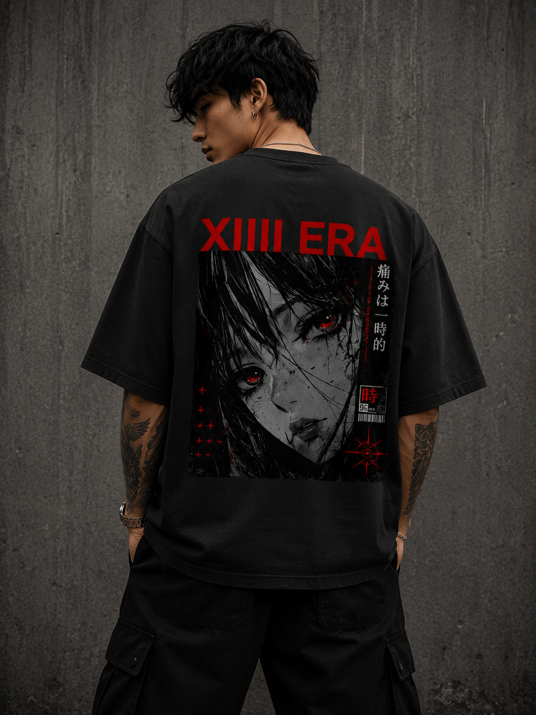 XIII ERA – RED EYES Unisex Oversized Classic T-Shirt
