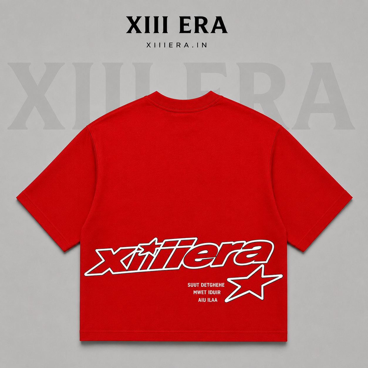 XIII ERA Signature Red Oversized Tee